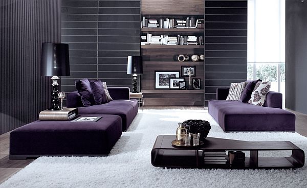 aménagement-de-salon-canape-confort-coussins-couleurs-violettes