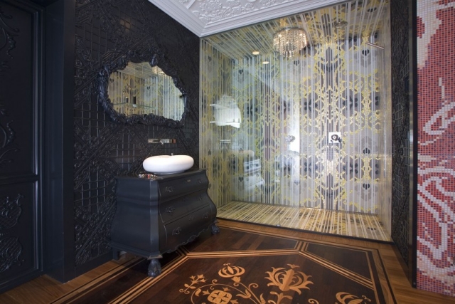 ameublement salle de bain améublement-exclusif-salle-bain-design-plancher-bois-douche-italienne-luxe