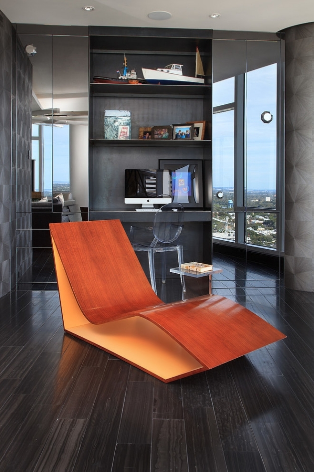bureau à la maison chaise-longue-relax-bois-design
