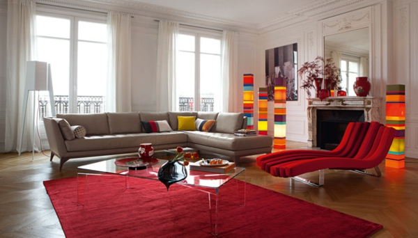 canapé-angle-chaise-longue-rouge-lampes-formidables