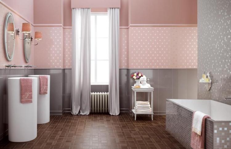 carrelage-salle-bains-gris-taupe-rose