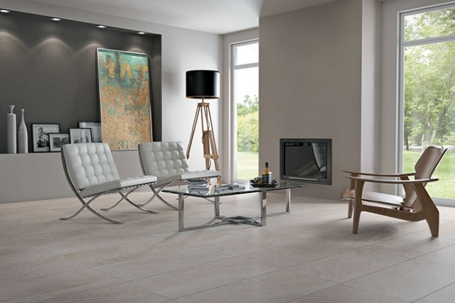 Carrelage en grès cérame moderne 46 idées pour l'intérieur Revêtement sol en grès cérame comment nettoyer