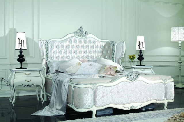 chambre baroque chambre-baroque-déco-baroque-chambre-coucher-blanche-élégante