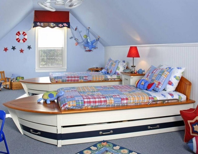 Déco chambre enfant pour garçon: thème marin et voyages De bébé Chambre idées Matelot