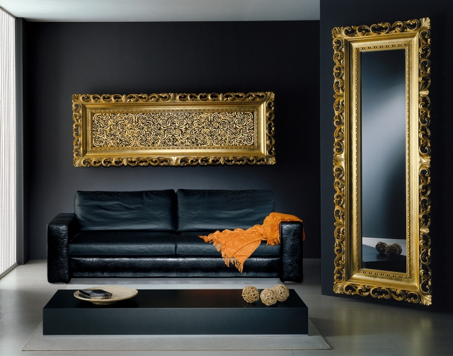 chef-œuvre-unicité-miroir-baroque-élégant-cadre-or