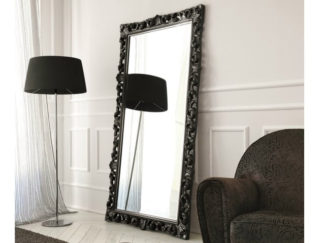 chef-œuvre-unicité-miroir-baroque-grand-cadre-noir