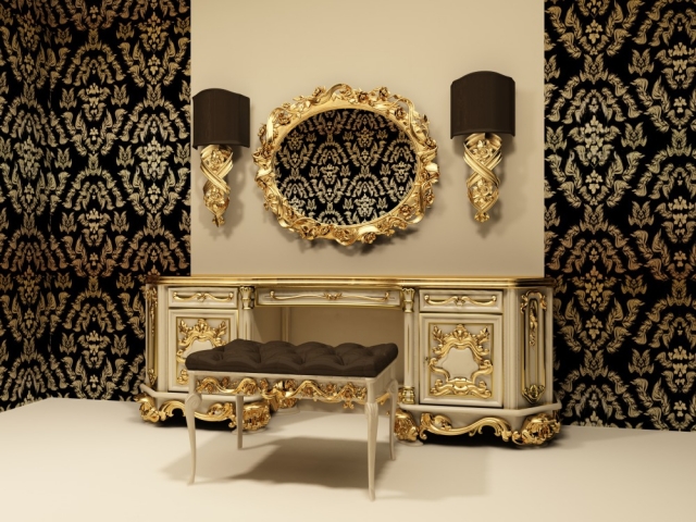 chef-œuvre-unicité-miroir-baroque-ovale-forme-doré miroir baroque