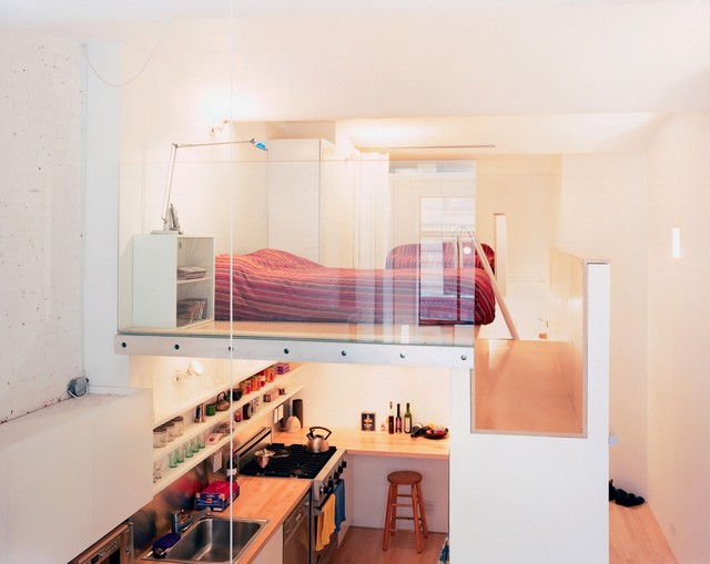 comment-aménager-une-petite-chambre-à-coucher-lit-mezzanine-parapet-transparent