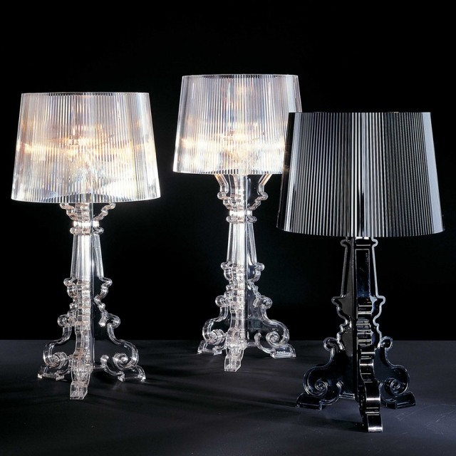 design-lampe-Kartell-Bourgie-modèles-noir-transparentes