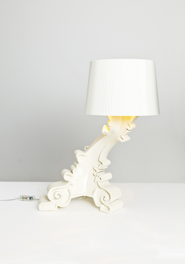 design-lampe-Kartell-blanche-baroque-élégante-Bourgie