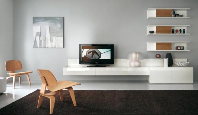 design-unique-salon-moderne-meuble-TV-blanc-laqué