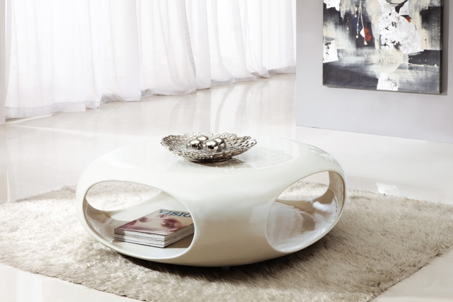 domicile-moderne-table-basse-design-ronde-blanche-trous table basse design