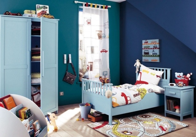 déco chambre enfant garçon thème voyage voitures