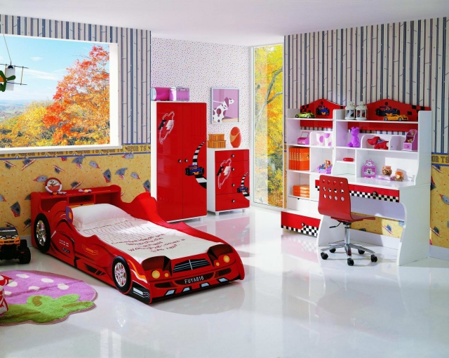 déco-chambre-garçon-idée-originale-voiture