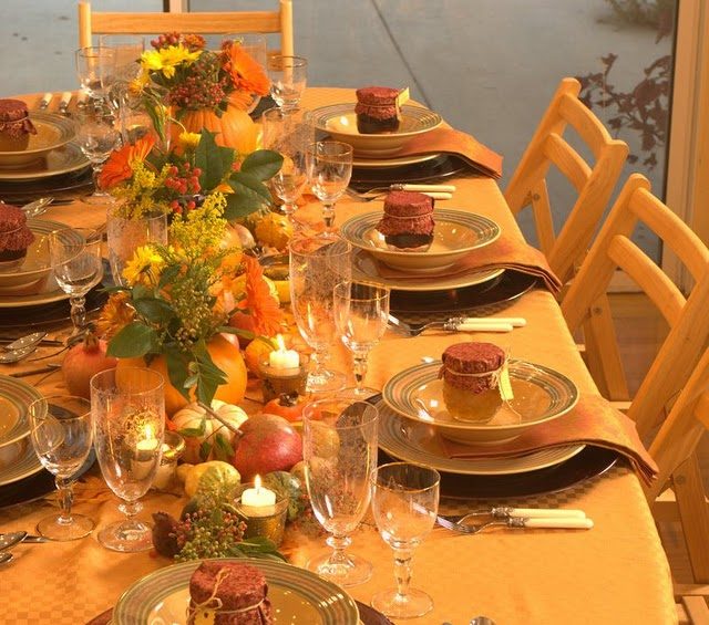 décoration-de-table-automnale-bougie-citrouilles