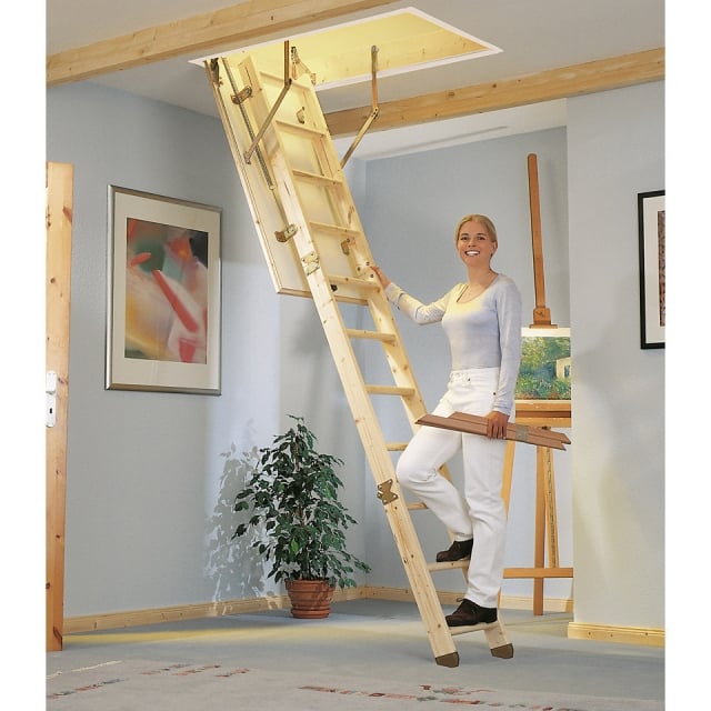 gain-espace-maison-escalier-grenier-escamotable-bois-droit escalier grenier escamotable