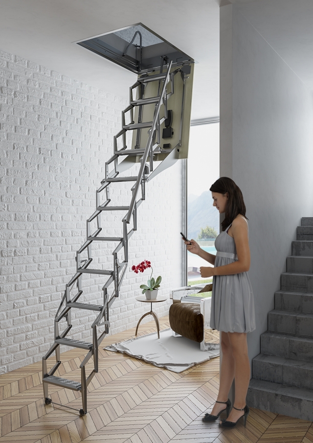 gain-espace-maison-escalier-grenier-escamotable-métallique-motorisé