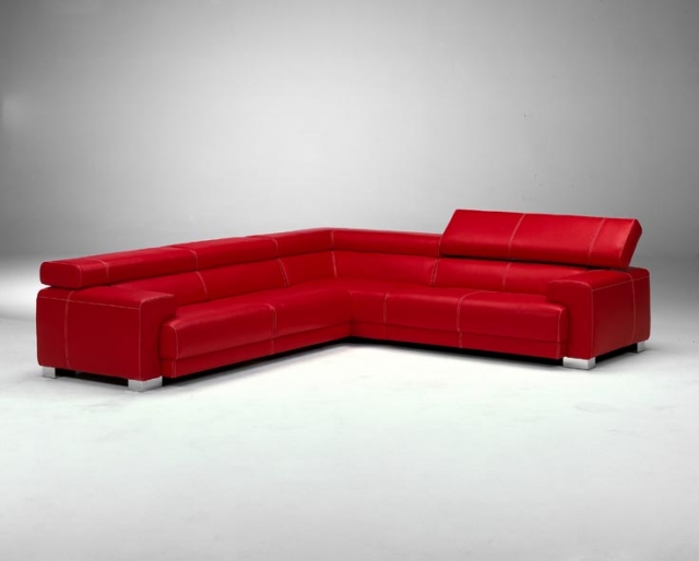 idée-originale-canapé-d'angle-Calia-Italie-couleur-rouge