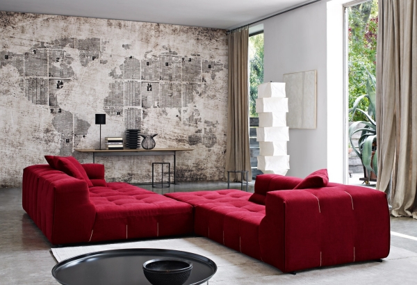 idée-originale-canapé-design-moderne-couleur-rouge-modulable