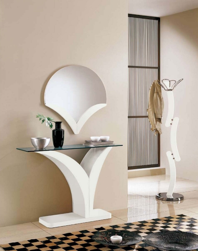 idée-originale meuble d'entrée miroir-table