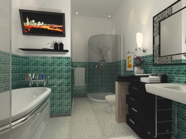 Idées salle de bain en vert 25 designs d'inspiration nature Inspiration Baignoires Enfant