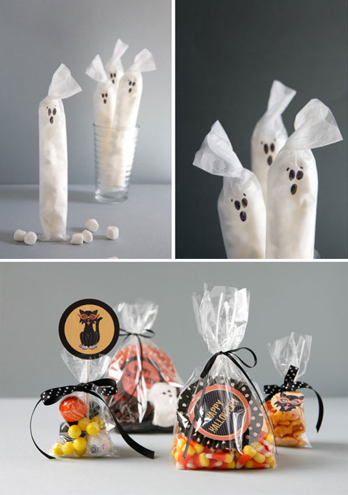 idées-décoration-Halloween-affreuse-sachets-sucreries-fantômes