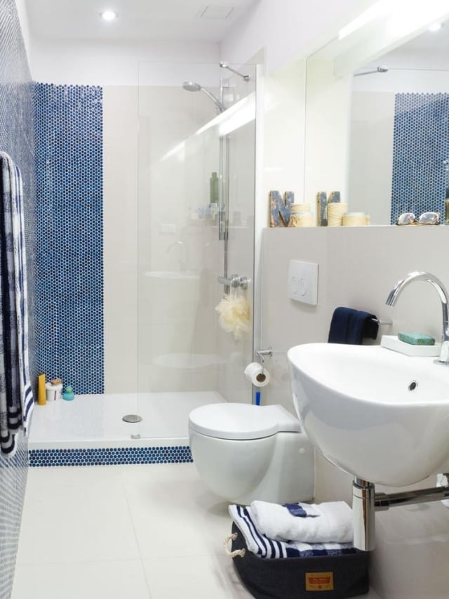 idées-pour-petite-salle-de-bain-couleur-bleue-toilette-évier-porcelaine