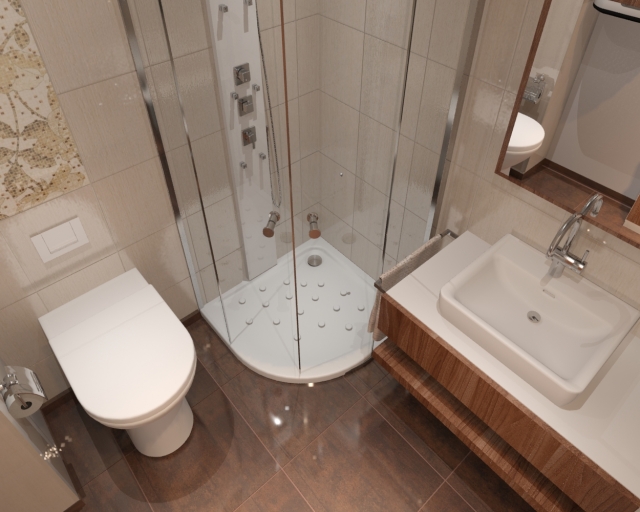 idées pour petite salle de bain douche-italienne-évier