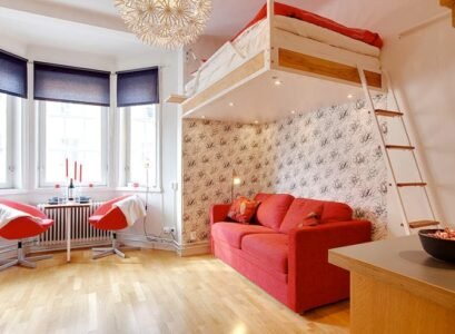 lit escamotable plafond bois-suspension-canapé-droit