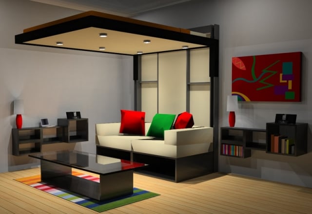lit-escamotable-plafond-logiciel-3D