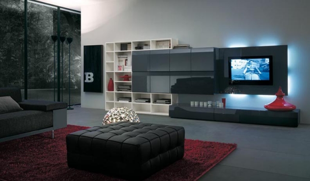 meuble TV moderne couleur anthracite esprit-masculin