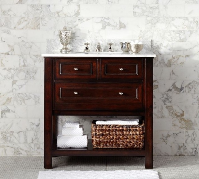 25 idées fantastiques de meuble salle de bain par potterybarn Meuble salle de bainen bois