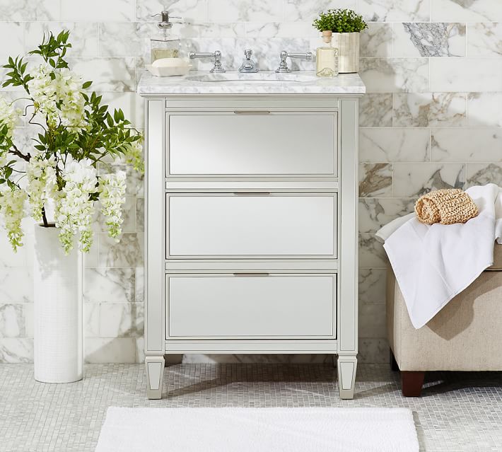 meuble salle de bain-moderne-tiroirs-blanc
