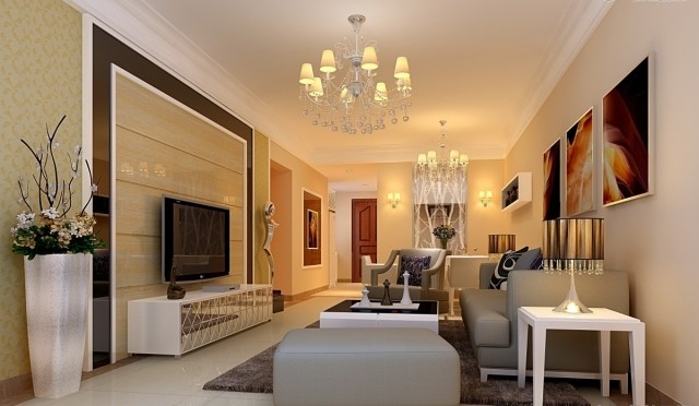 meuble-télé-idée-originale-armoire-blanche-salon-luxe