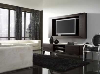 meuble-télé-contemporain-idée-originale-couleur-foncée