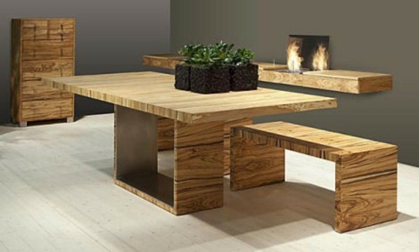 meubles-salle-manger-idées-aménagement-mobilier-bois-rustique
