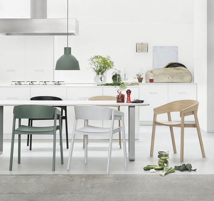 meubles scandinaves -chaises-scandinaves-table-blanche