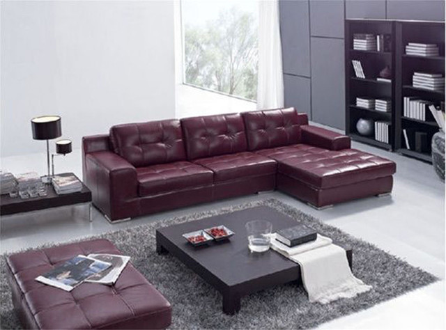 moderne-canapé-d'angle-couleur-violette-cuir