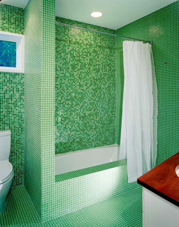 mosaïque-salle-bain-nuances-vert-nature-inspiration
