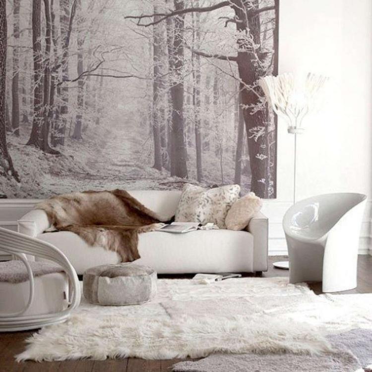 papiers-peints-salon-noir-blanc-motifs-paysage-mobilier-blanc