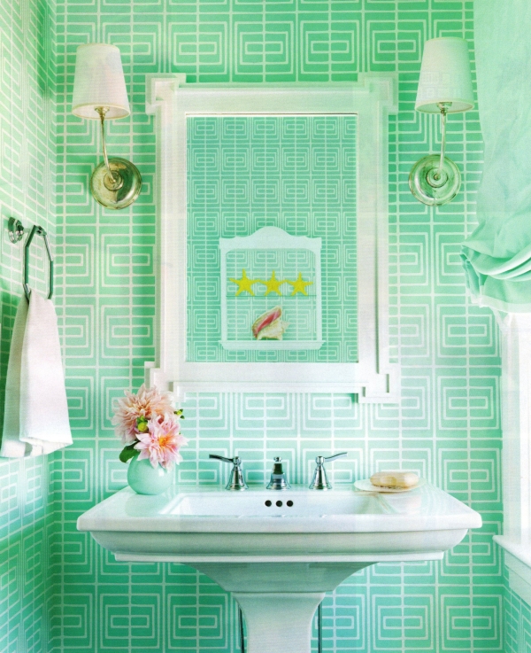 salle-bain-aménagment-style-vintage-blanc-vert-super