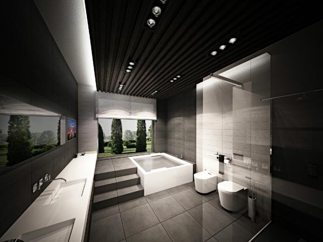 salle-bain-design-luxe-bien-être-Peter-Sergeev-granit-baigoire-rectangulaire