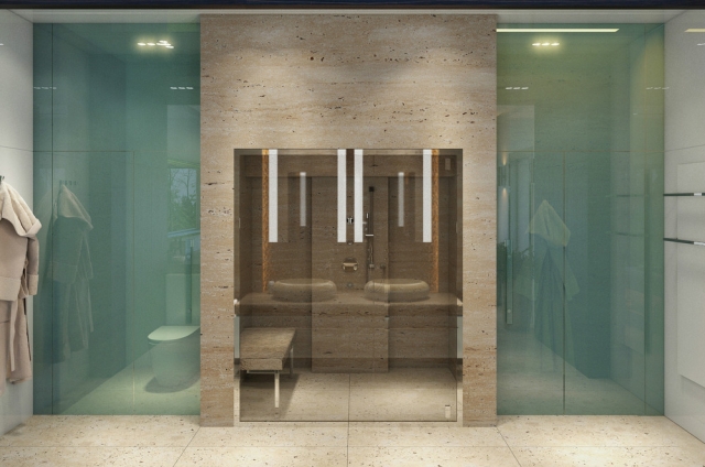 salle-bain-design-luxe-bien-être-maria-ivanova-verre-bleu-pierre-naturelle