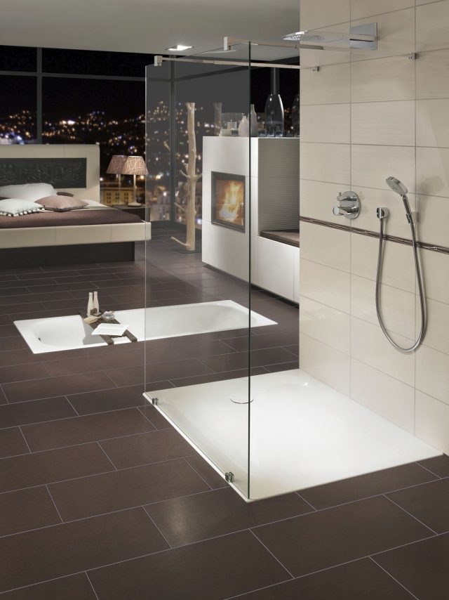 salle-bain-moderne-receveur-douche-extra-plat-blanc-acier-émaillé-parois-verre