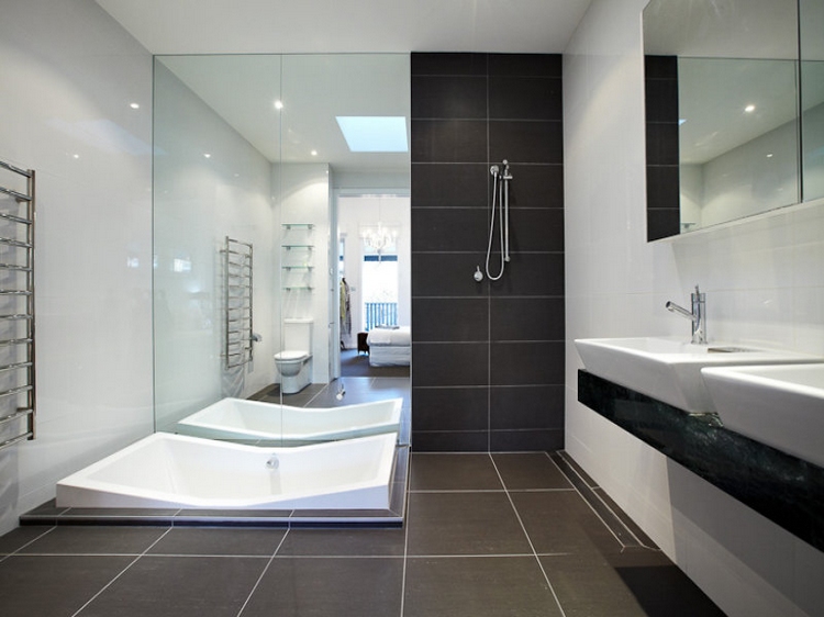 sanitaire ameublement salle de bain design ultra moderne épuré simple