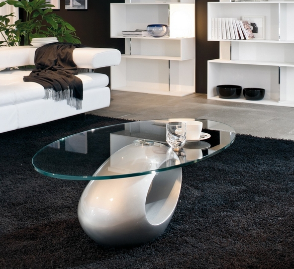 table-basse-ovale-verre-base-ovoïde-salon-moderne