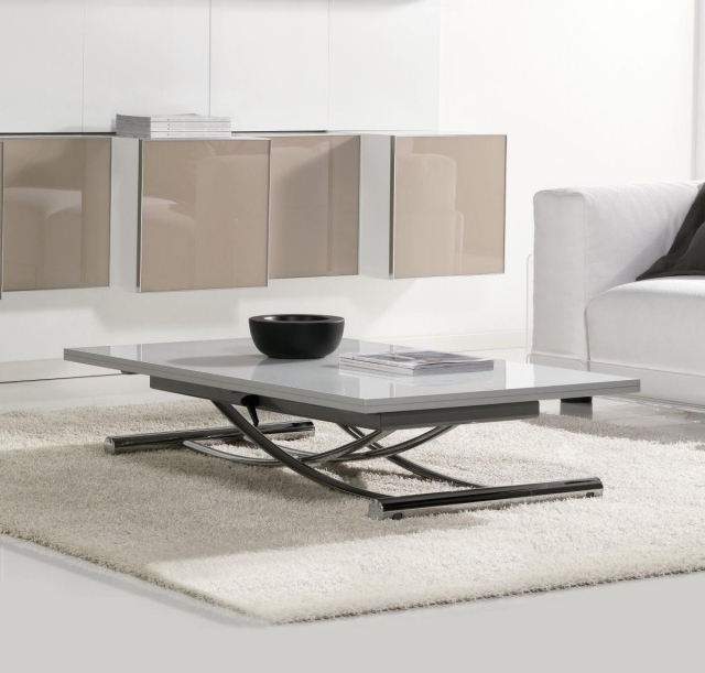 21-designs-table-basse-relevable-moderne-élégante-gris-clair-extensible table basse relevable