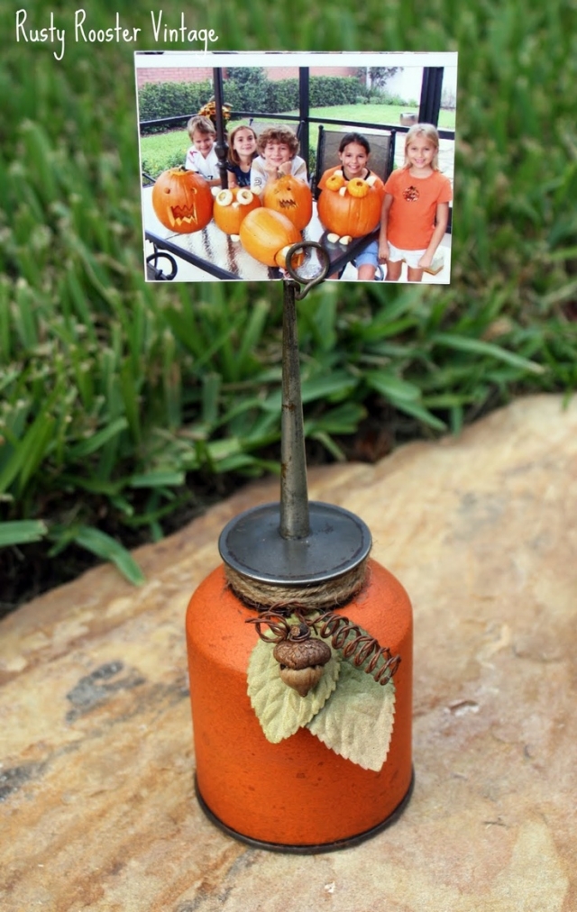 22-idées-créatives-porte-photo-DIY-original-pot-orange-Halloween-idée