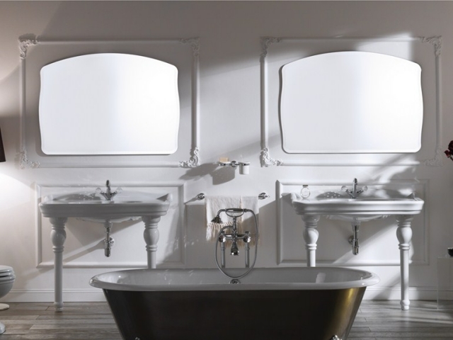 25-idées-magnifiques-salle-bains-miroir-design-deux-formes-originales-élégantes-Olympia-Ceramica