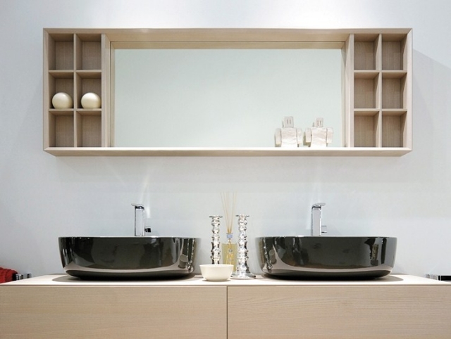Miroir design dans la salle de bains - 30 idées magnifiques
